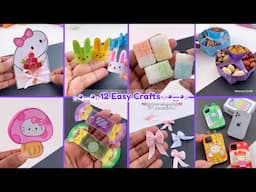 10 DIY Miniature Crafts Idea /  Easy Craft Ideas / school craft / miniature craft / how to make