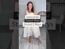 Amazon Tank Dress Styled Two Ways: Date Night Outfit and Everyday Outfit #amazonfashion #summerdress