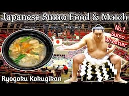 Japanese Sumo Food & Game at Ryogoku Kokugikan in May Grand Sumo Tournament, Tokyo 2025