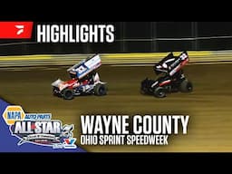 Ohio Sprint Speedweek | All Star Circuit of Champions at Wayne County Speedway 6/16/25 | Highlights