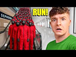 IF YOU SEE SQUID GAME ARMY in an Abandoned Mall, run.. (it’s a trap)