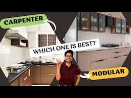 Modular Kitchen vs Carpenter Made Kitchen – Ek 3rd Smart Option Bhi Hai!✅