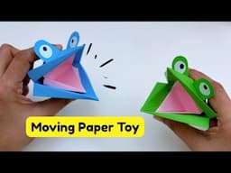 How To Make Easy Moving Paper Toy For Kids / Nursery Craft Ideas / Paper Craft Easy / KIDS crafts