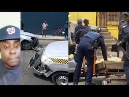Police atta crash scene, Man trap inna motor vehicle rescue