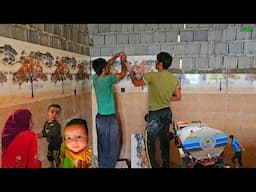 Nomadic Life 🧱 Ceramic Work & Water Tank Cleaning | Mahmoud’s Routine & Malik’s Brother Lends a Hand