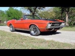 Survivor 1971 Ford Mustang Convertible 429 Cobra Jet 4 Speed & Ride My Car Story with Lou Costabile