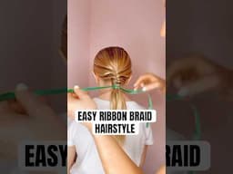 EASY RIBBON BRAID | Audrey and Victoria #hairstyle PRODUCTS USED IN DESCRIPTION BELOW ⬇️