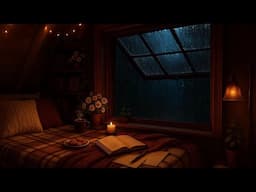 Rain on Skylight Window | Thunder & Rain Sounds for Deep Sleep
