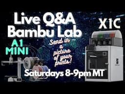 April 12th 2025 Live.  Live Q&A and picture sharing.