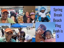 Beach Vlog | Avah Turned 5 | Family Fun