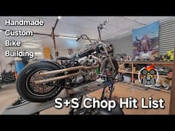 S+S Harley Chop Forward Mounts and More! #Chopper #Handmade #bike #lathe