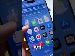 Liquid Glass is CRAZY!  #apple #ios26