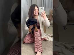Trying to make a selfie with the puppy