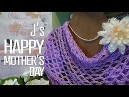 J's Crochet - The Love Knot Lace Shawl. EP. 244.