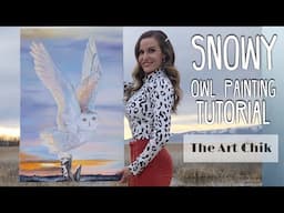 Snowy Owl Oil Painting Tutorial - By Artist, Andrea Kirk | The Art Chik