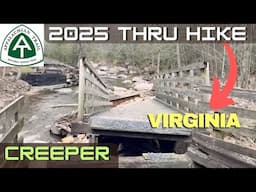Appalachian Trail Thru Hike 2025 | Day 42 | Helene Storm Damage Virginia Creeper Trail Damascus
