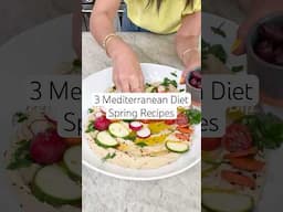 3 Mediterranean Diet Recipes perfect for Spring! #mediterraneandiet #healthyeating