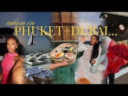 THAILAND + DUBAI TRAVEL VLOG PT.2 | places to go in phuket +  elephants + romantic boat day