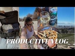 PRODUCTIVE DAYS IN MY LIFE + PACK WITH ME FOR ZION NATIONAL PARK✍🏼🧳