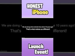 Honest iPhone Launch Parody 🤣🤣 #funny #memes #youtubeshorts