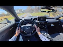 2025 Lexus IS350 F Sport Design: POV Drive, Walkaround and ASMR