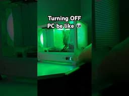 System SHUT DOWN time #shorts #pc #pcbuild #gamingpc #itx #rtx #pcbuilder #pcgaming #miniitx #sff