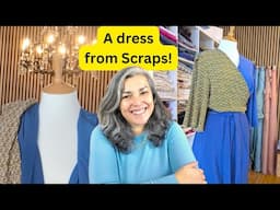 How I am upcycling fabric scraps into a dress, Fabric Scrap challenge, project 2!