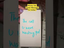 Money. Job. Career. Important messages 💰 #money #tarot  #shorts #youtube #shortsfeed