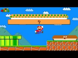 Super Mario Bros., but Everything Mario Jumps On Gets WIDER!
