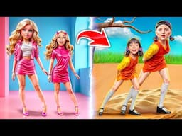 Squid Game Glow Up: From Barbie to Squid Game Doll in Beauty Box?!