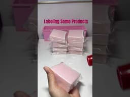 Labeling strawberry pomegranate set 🍓#bodybutter #diy #handmade