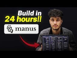 dear Manus AI, build a FULLSTACK app in 24 hours (no-code tutorial)