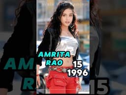 AMRITA RAO Age transformation (1981-2025) #Amritarao life journey evolution #thenandnow #bollywood