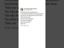 MAURO CID DERRUBA O STF! 💥 AS 'CONFISSÕES BOMBÁSTICAS' QUE SÃO PIADA NACIONAL