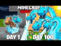 I Survived 100 Days as a DIAMOND HYDRA in HARDCORE Minecraft