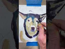 Painting a Dog Portrait in Gouache