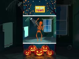 Skeletons Dance In TeeHee Town #shorts #halloween #skeletons