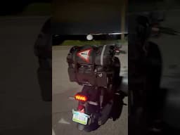 test ride to see how the ​​⁠@LONERIDERMoto bags feel. #moto  #fyp #motocamping  #motorcycle #camp