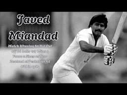 Javed Miandad’s Match-Winning 80* vs New Zealand | 1st ODI Peshawar 1984