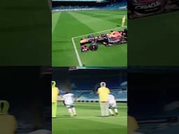 Football Players vs F1 Car