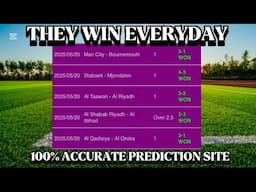 I Never Knew This Accurate Prediction Site Win Everyday Until I Tried - 100% Win Everyday
