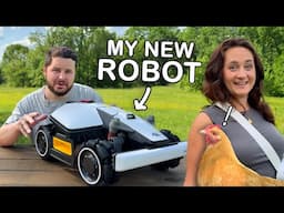 Testing the AI Controlled Lawnmower On Our Farm! 🚜 (Safe for Chickens?)