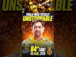 Dhoni 84* vs RCB, 2019 #ipl #msdhoni #csk #rcb