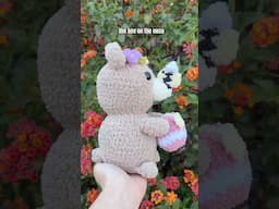 a perfect spring plushie pattern #honeybear pattern now out on my shop and Patreon!