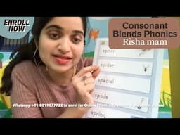 Consonant Blends for Kids | Phonics: SP, DR, ST, SK, FT, LT & More | Risha Mam Online Preschool