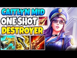 CAITLYN MID LANE DESTROYER - JUST HOW BROKEN SHE IS!? (INSANE DAMAGE)