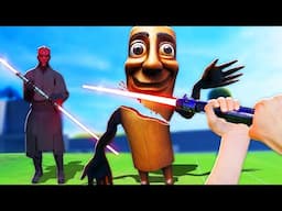 Using LIGHTSABERS on Italian BRAINROT (Bonelab VR Mods)