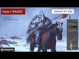 Knight of Axe from the North digital painting tutorial