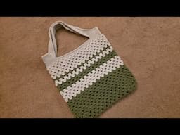 The Granny Stitch Tote Bag - Crochet Tutorial!