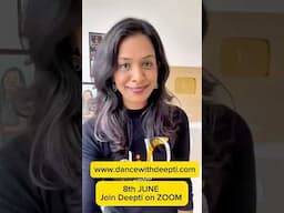 Latest workout LIVE on ZOOM #dancewithdeepti